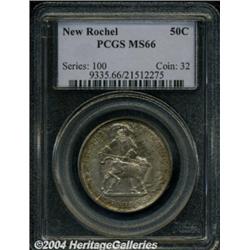 1938 50C New Rochelle MS66 PCGS. Fully struck