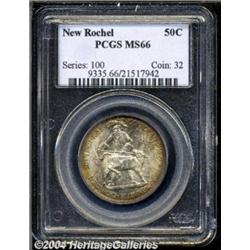 1938 50C New Rochelle MS66 PCGS. Attractively