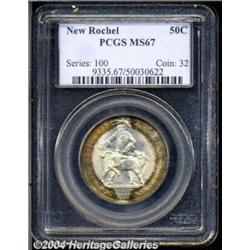 1938 50C New Rochelle MS67 PCGS. The obverse