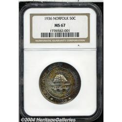 1936 50C Norfolk MS67 NGC. Impressive and