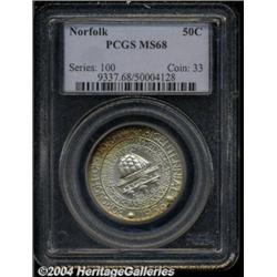 1936 50C Norfolk MS68 PCGS. Fully struck with