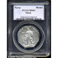 1925 Medal Norse Thick Planchet MS63 PCGS.
