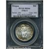 Image 1 : 1926-S 50C Oregon MS66 PCGS. Iridescent gold,