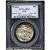 Image 1 : 1928 50C Oregon MS67 PCGS. Silver-gray color