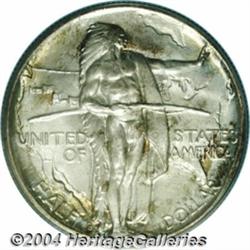 1937-D 50C Oregon MS68 PCGS. Silver-gray