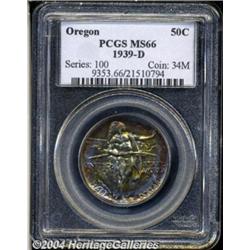 1939-D 50C Oregon MS66 PCGS. Unbelievably