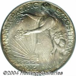 1915-S 50C Panama-Pacific MS65 PCGS. Beautiful
