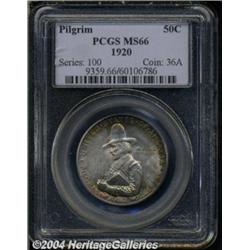 1920 50C Pilgrim MS66 PCGS. Fully struck and