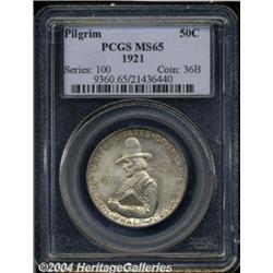 1921 50C Pilgrim MS65 PCGS. The otherwise