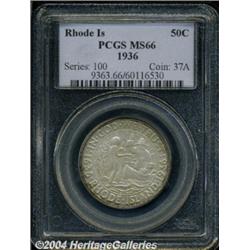 1936 50C Rhode Island MS66 PCGS. Somewhat
