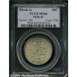 1936-D 50C Rhode Island MS66 PCGS. Splendid,