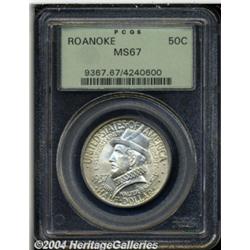 1937 50C Roanoke MS67 PCGS. Beautiful,
