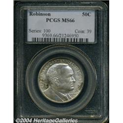 1936 50C Robinson MS66 PCGS. Bright mint