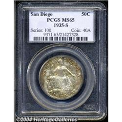 1935-S 50C San Diego MS65 PCGS. Waves of