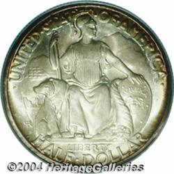 1936-D 50C San Diego MS67 PCGS. Bright