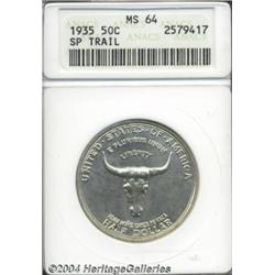 1935 50C Spanish Trail MS64 ANACS. Well struck