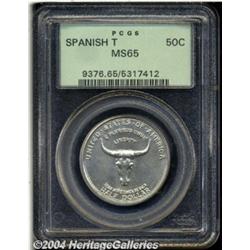 1935 50C Spanish Trail MS65 PCGS. Mostly