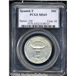 1935 50C Spanish Trail MS65 PCGS. Scattered