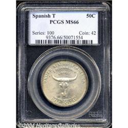 1935 50C Spanish Trail MS66 PCGS. Well struck