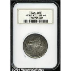 1925 50C Stone Mountain MS66 NGC. Well struck