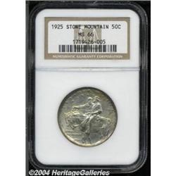 1925 50C Stone Mountain MS66 NGC. FS-001.