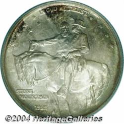 1925 50C Stone Mountain MS67 PCGS. Nicely