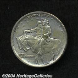 1925 50C Stone Mountain--Counterstamped--MS63