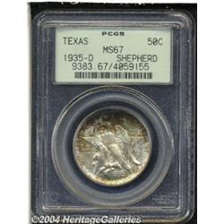 1935-D 50C Texas MS67 PCGS. Ex: Shepherd.