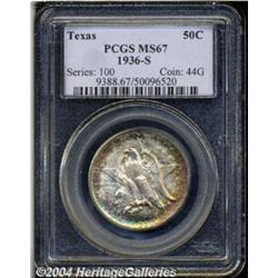1936-S 50C Texas MS67 PCGS.