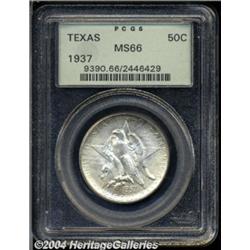 1937 50C Texas MS66 PCGS. Bright with billowy