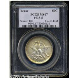 1938-S 50C Texas MS67 PCGS. Beautiful