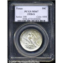 1938-S 50C Texas MS67 PCGS. A couple hints of