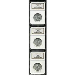 1938 SET Texas PDS Set MS65 to MS66 NGC. The