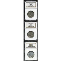 1938 SET Texas PDS Set MS66 to MS67 NGC. The