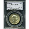 Image 1 : 1927 50C Vermont MS65 PCGS. Well struck with