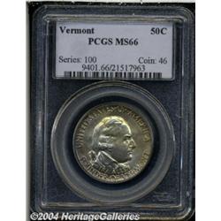 1927 50C Vermont MS66 PCGS. Beautiful, elegant