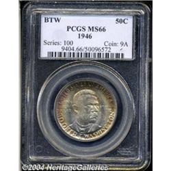 1946 50C Booker T. Washington MS66 PCGS. From