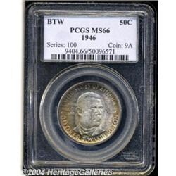 1946 50C Booker T. Washington MS66 PCGS. The