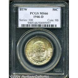 1946-D 50C Booker T. Washington MS66 PCGS.