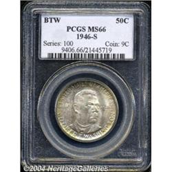 1946-S 50C Booker T. Washington MS66 PCGS.