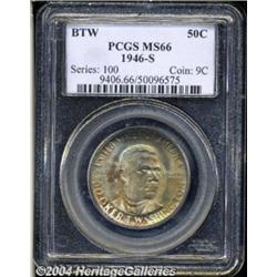 1946-S 50C Booker T. Washington MS66 PCGS.