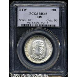 1948 50C Booker T. Washington MS65 PCGS. A few