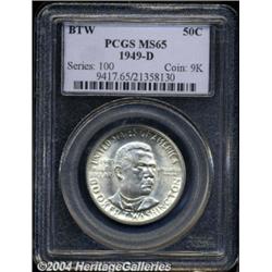 1949-D 50C Booker T. Washington MS65 PCGS.