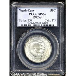 1952-S 50C Washington-Carver MS66 PCGS. The