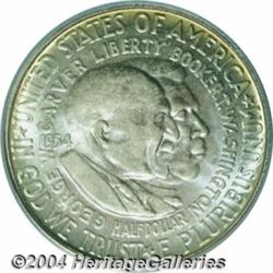 1954-S 50C Washington-Carver MS66 PCGS. The