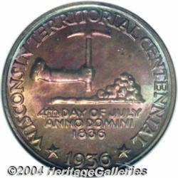 1936 50C Wisconsin MS68 S NGC. Outrageously