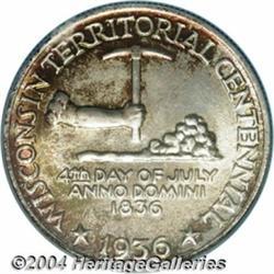 1936 50C Wisconsin MS68 PCGS. Lovely