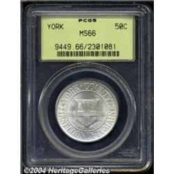 1936 50C York MS66 PCGS. This nearly untoned