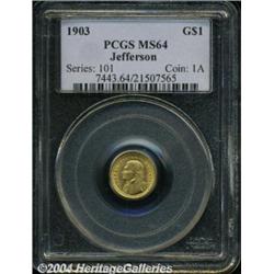 1903 G$1 Louisiana Purchase/Jefferson MS64