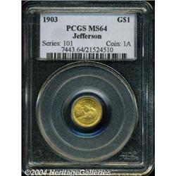 1903 G$1 Louisiana Purchase/Jefferson MS64